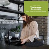 HI NATURE™ Inductie Beschermer Set - 4 Stuks - Hittebestendig - Zwart