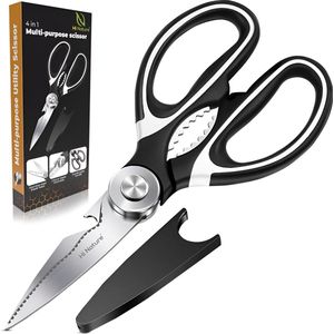 HI NATURE™ Keukenschaar - Vaatwasserbestendig - Zwart - RVS