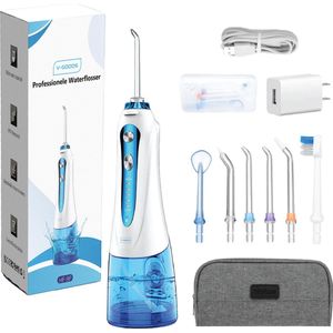 V-Goods - Professionele Waterflosser - Draadloos - Inclusief 6 Opzetstukken