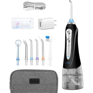 V-Goods - Professionele Waterflosser - Draadloos - Flosapparaat - Inclusief 6 Opzetstukken & Etui