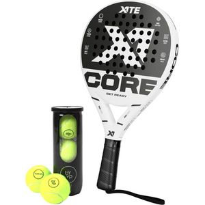 X1TE Padel Racket Core White - Set padelballen 3 stuks - By VP