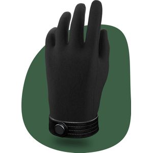 VOLQU® - Handschoenen - Touchscreen Handschoenen Winter Heren - Handschoenen Verwarmd - Wanten - kerstcadeau voor Mannen- Zwart