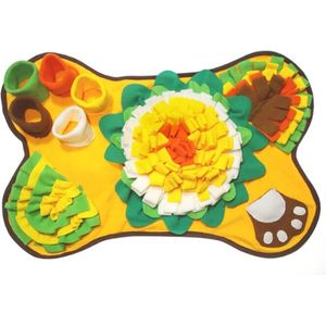 Snuffelmat Hond - WortelWroeter - Honden speelgoed - Puppy speelgoed - Speelmat - Snackmat - 64 x 43 cm