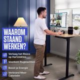 Elektrisch Zit-Sta Bureau - Stijlvol - Hoogwaardige Materialen - Ergonomisch Ontwerp