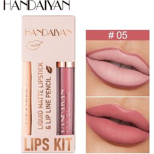 Lipstick & Lipliner set – Lipliner – HANDAIYAN® langhoudende lippenstift/lipliner set - Lippenpotlood set