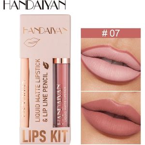Lipstick & Lipliner set – Lipliner – HANDAIYAN® langhoudende lippenstift/lipliner set - Lippenpotlood set