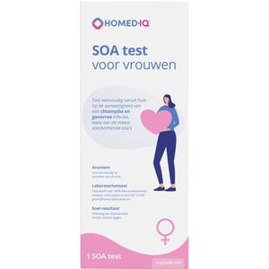 Homed-IQ - Zelftest SOA - Voor Vrouwen - Anonieme Test voor Chlamydia en Gonorroe