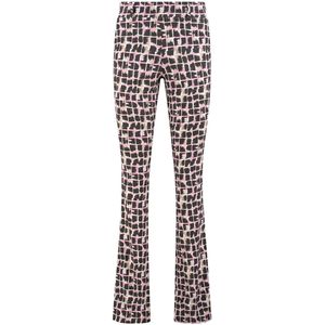 Helena Hart - Flair Print - Jurk - Roze - Polyester - Bloemenprint