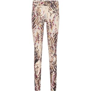 Helena Hart - Chino Broek - Veelkleurig - Print Splash - Wijn