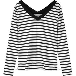 Helena Hart - 7650 - Top - Veelkleurig - Gestreept - V-hals