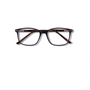 Noci Eyewear RCE024 CP Leesbril Robin +4.00 - Donker blauw frame - Tortoise pootjes - Rechthoekig montuur