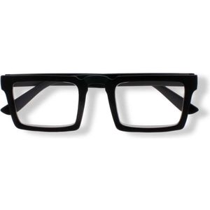 Noci Eyewear TCB357 Carl Leesbril +1.00 - Mat zwart - Groot rechthoekig montuur