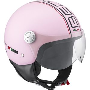 BEON Design Scooterhelm - Mat Roze - XL - Jethelm met Vizier - Motorhelm - Geschikt voor Vespa, Scooter, Brommer, Motor en Snorfiets