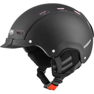 SQIWI Passion - Skihelm - Ski helm Heren Dames - L/XL - Mat Zwart snowboardhelm - Gratis Helmtas voor skihelmen - snowboard helm