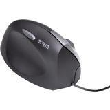 Easy Feel - Mouse Links - Ergonomische Muis - Links Handig - Zwart - 2 Knoppen