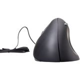 Easy Feel - Mouse Links - Ergonomische Muis - Links Handig - Zwart - 2 Knoppen