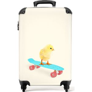 NoBoringSuitcases.com® - Gele koffer - Trolley geel - 55x35x25