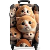 NoBoringSuitcases.com® - Kinderkoffer kitten - Reiskoffer kinderen - 55x35x25