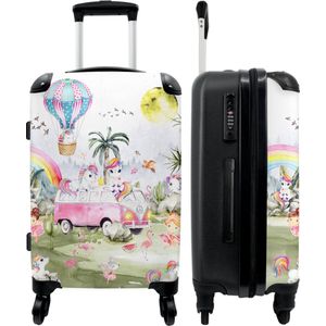 NoBoringSuitcases.com® - Kindertrolley unicorn - Koffer kinderen - 20 kg bagage