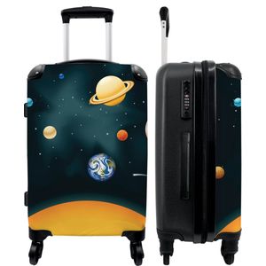 NoBoringSuitcases.com® - Koffer kinderen jongens - Ruimte kinderkoffer - 20 kg bagage