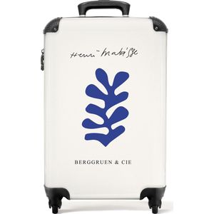 NoBoringSuitcases.com - Koffer blauw - Past binnen 55x40x20 cm en 55x35x25 cm - Trolley handbagage - Valiezen met wieltjes volwassenen - Reistrolley klein - Vakantie benodigheden - Princess - Reiskoffer op wielen - Rolkoffer lichtgewicht