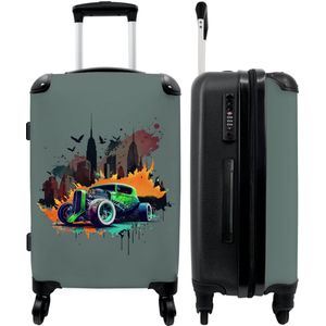 NoBoringSuitcases.com® - Kindertrolley jongens - Auto reiskoffer kinderen - 20 kg bagage