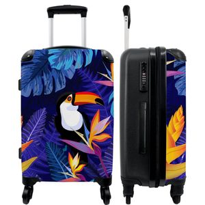 NoBoringSuitcases.com - Koffer jungle kind - Grote kinderkoffer geschikt voor jongens en meisjes - Reiskoffer met 4 wielen XL - Trolley op wieltjes - Rolkoffer groot kinderen - Ruimbagage valies 20kg - Reisbagage & reisaccessoires - Luggage 60 liter