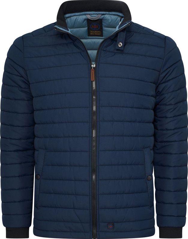 Mario Russo - Wave Jacket - Gewatteerde Jas - Navy - Waterafstotend