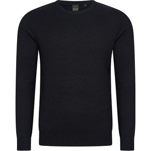 Mario Russo - Herenpullover - Zwart - V-hals