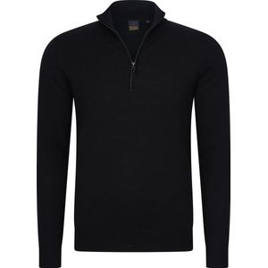Mario Russo - Half Zip - Trui - Zwart - Heren