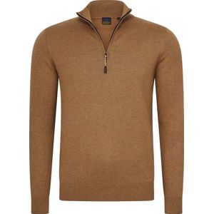 Mario Russo - Half Zip - Trui - Camel - Heren
