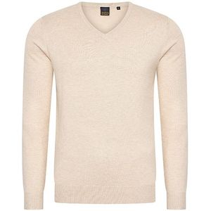 Mario Russo - V-Hals Pullover - Trui - Beige