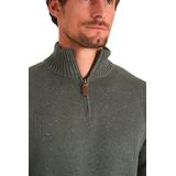 Mario Russo - Skipper - Heren Trui - Groen - Half Zip