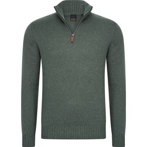 Mario Russo - Skipper - Heren Trui - Groen - Half Zip