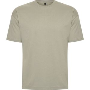 Mario Russo Oversized T-shirt - T-shirts Heren - Katoen - M - Lichtgroen