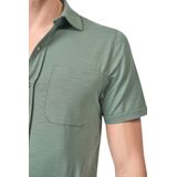 Mario Russo - Korte Mouwen Overhemd - Eend Groen - Katoen