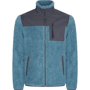 Mario Russo - Teddy Vest Ottawa - Vest - Blauw - Teddy Materiaal