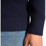 Mario Russo - Rib Skipper - Heren Trui - Navy - Katoen