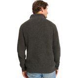 Mario Russo - Rib Skipper - Heren Trui - Antraciet - Half Zip