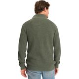 Mario Russo - Rib Skipper - Heren Trui - Agave Groen - Half Zip