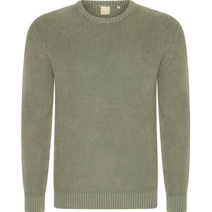 Mario Russo - Rib Sweater - Agave Groen - Pullover Heren
