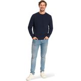 Mario Russo - Waffle Pullover - Trui - Navy