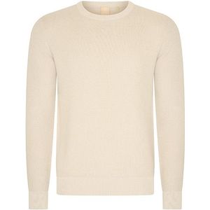 Mario Russo - Waffle Pullover - Trui - Beige/Ecru