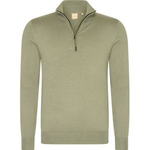 Mario Russo - Half Zip - Coltrui - Agave Groen - Heren