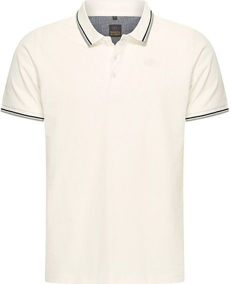 Mario Russo - Polo Edward - Polo Shirt - Off White - Katoen