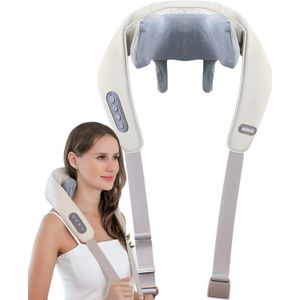 Nince - Nekmassage - Shiatsu Massagekussen - Elektrisch Nekmassage Apparaat - Nek en Schouder - Infrarood