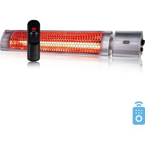 Terrasverwarmer - Elektrische Verwarming - Heater - Binnen & Buiten - Met Afstandsbediening - 2000W