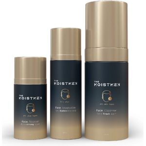 THE MOISTMEN® Skincare Set - Geschenkset Mannen - Geschikt Voor Een Vette Huid - Dermatologisch Getest - Cleanser - Face Cleanser 100ml - Toner Gezicht - Face Booster 15ml - Moisturizer - Moisturizer Gezicht - Moisturizer 30ml - 3-Delige Set
