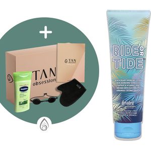 Devoted Creations ® Ride Or Tide - Zonnebankcreme - Zonnebankcremes - Zonnebank creme - Met Bronzer - Incl. Exclusieve Tan Obsession Giftbox - 250 ML
