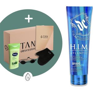 Devoted Creations ® H.I.M. Atlantic - Zonnebankcreme - Zonnebankcremes - Zonnebank creme - Met Bronzer - Incl. Exclusieve Tan Obsession Giftbox - 250 ML